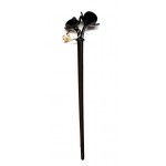 Bat Gheisa din plastic cu ornamente pentru par BCP01 Negru Bat Gheisa din plastic cu ornamente pentru par BCP01 Negru